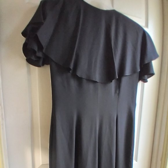 Vintage 90s One Piece Romper Outfit Size 14 Expo Pant Suit Black Excellent - Picture 3 of 14